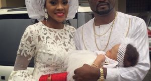 Jude Okoye and wife dedicate their daughter