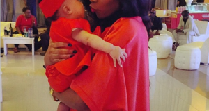 Jude Okoye flaunts his beautiful wife & daughter