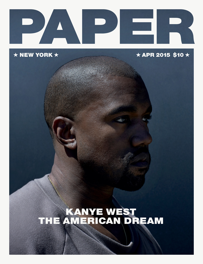 Kanye West covers Paper Magazine