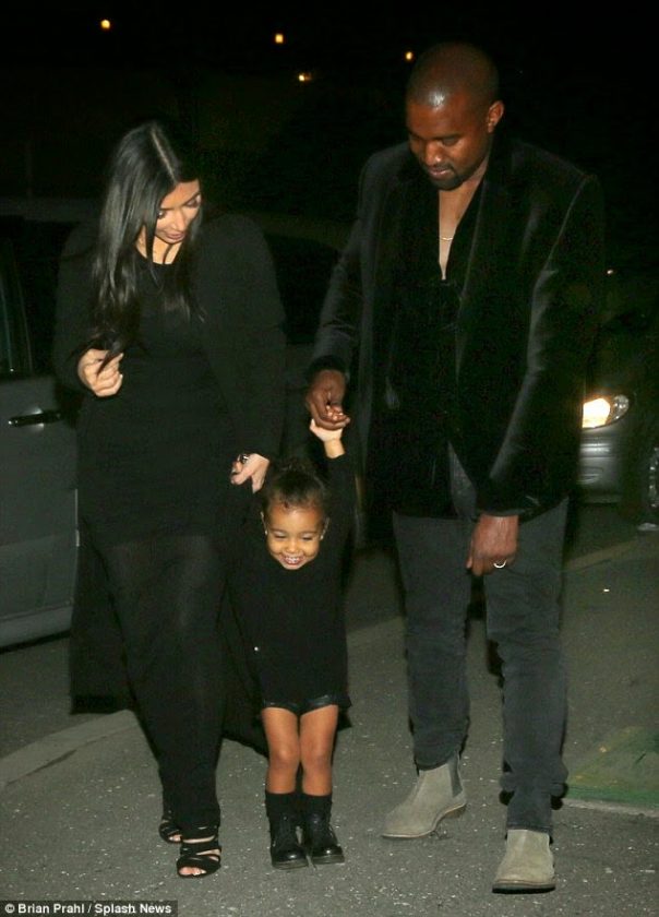 Kim, North West and Kanye