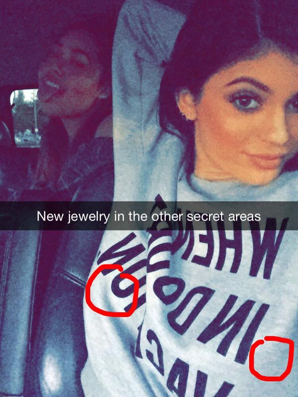 Kylie Jenner piercings
