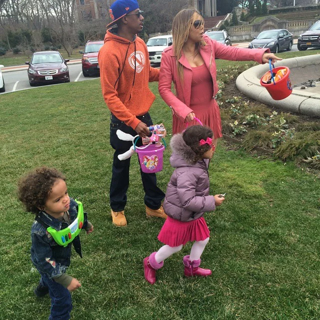 Mariah Carey & Nick Cannon spend Easter together with their kid