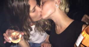 Miley Cyrus spotted sharing passionate kiss with a girl