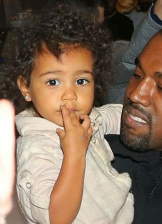 North West curly hair