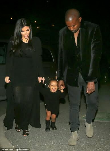 North West giggles
