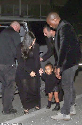 North West with Kanye and Kim