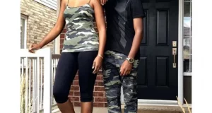 Omoni Oboli with Son