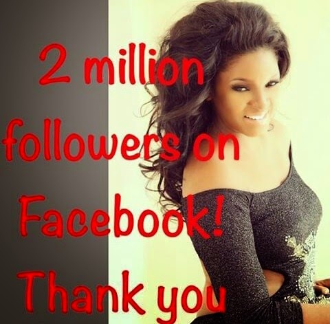 Omotola Jolade hits 2m followers on Facebook