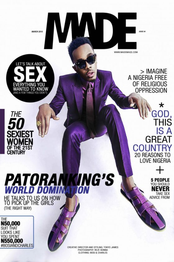 Patoranking covers Made Magazine