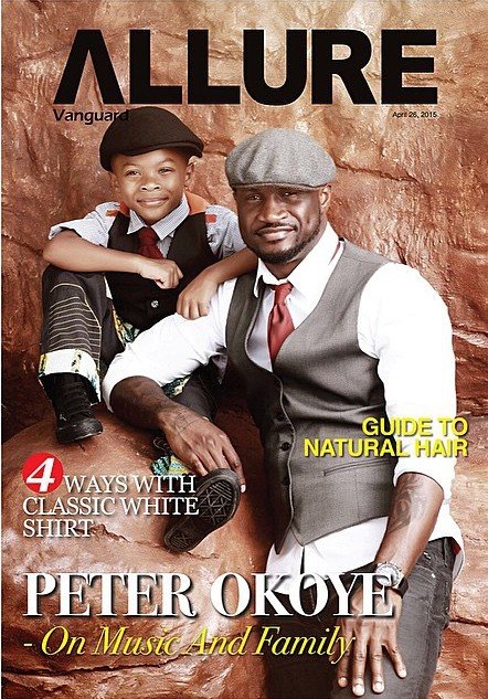 Peter Okoye and son