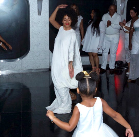 Solange and Blue had a dance off