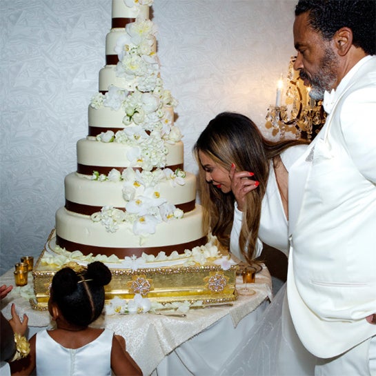 Tina Knowles and Richard Lawson wedding cake