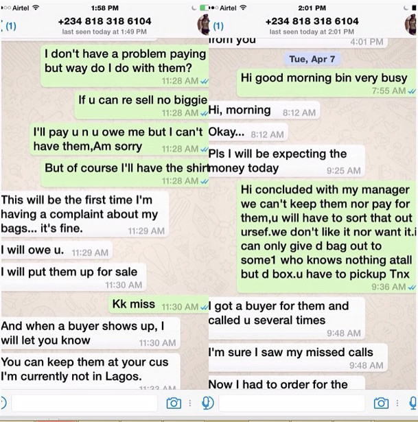 Tonto Dikeh replies lady who accused her of owing N192K 2015 NaijaVibe