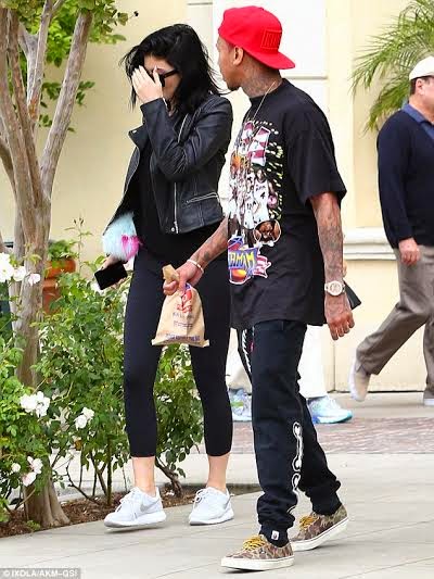 Tyga and Kylie Jenner spotted heading out