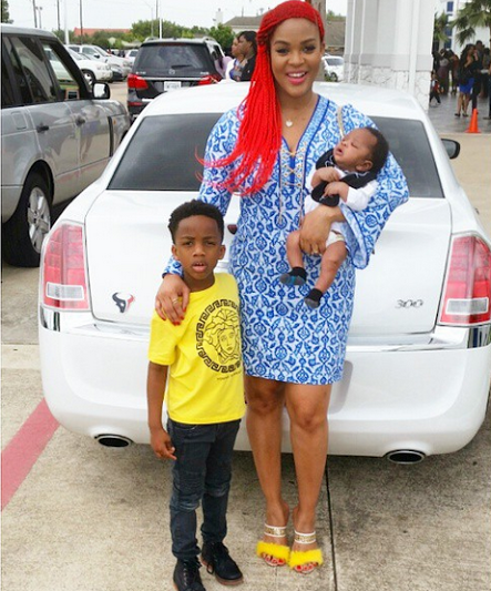 Adaeze Yobo and her cute sons