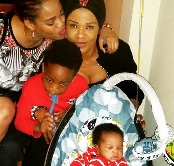 Adaeze Yobo with her cute sons