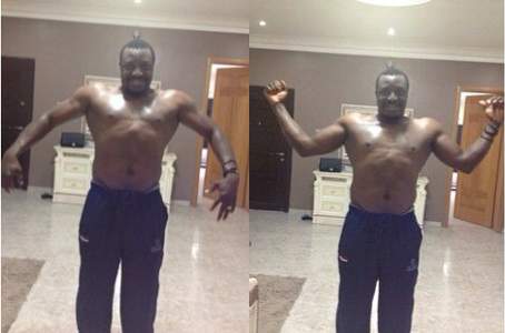 Ali baba shows off impressive 6 packs