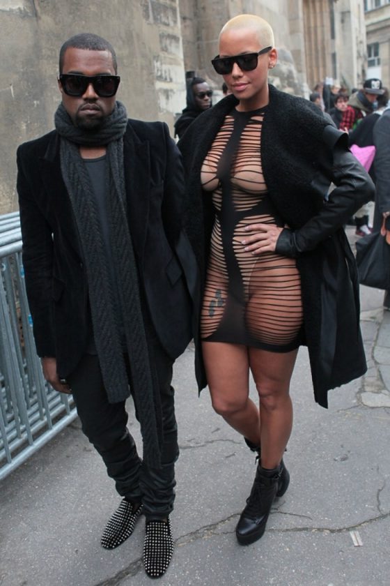 Amber Rose and Kanye West