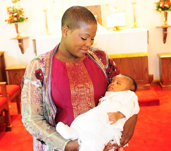 Chidi Mokeme's son christening
