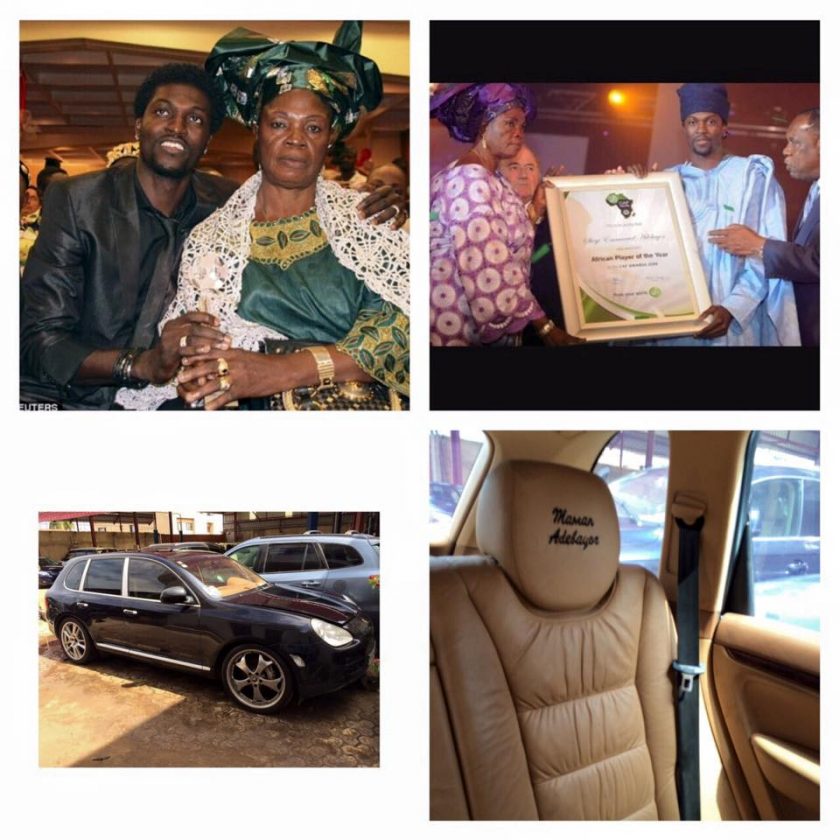 Emmanuel Adebayor and mother