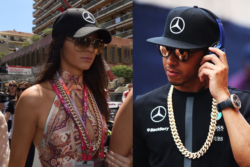 Kendall Jenner and Lewis Hamilton