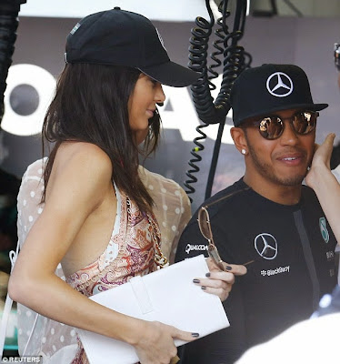 Kendall Jenner in romance with Lewis Hamilton