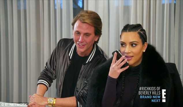 Kim Kardashian and Jonathan Cheban