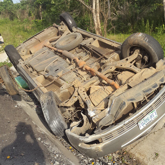 Melvin Oduah survives car crash