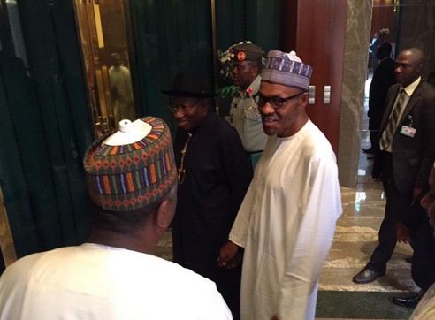 President Jonathan takes Buhari on tour of Aso Villa NaijaVibe