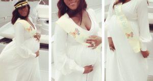 Tiwa Savage's all white baby shower
