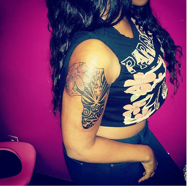 Victoria Kimani gets her first real tattoo