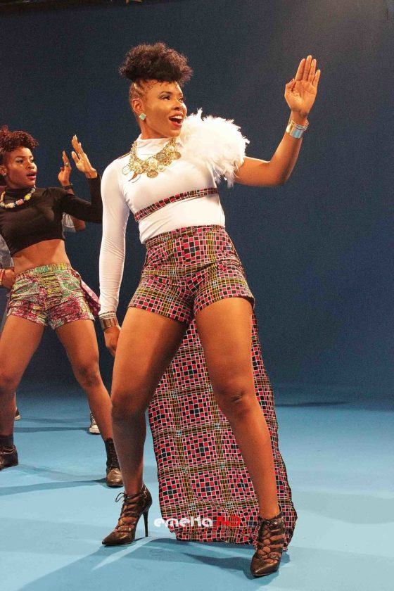 Photo from Yemi Alade's 'Pose' video shoot featuring R2Bees