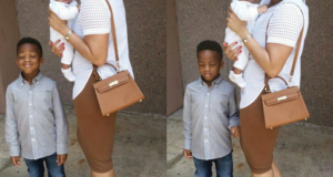 Adaeze Yobo steps out with her boys