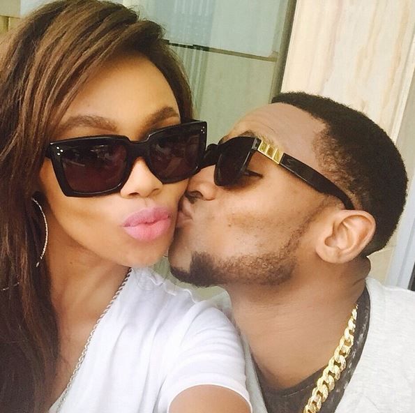 Bonang Matheba with D'banj