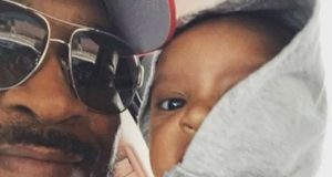 Chidi Mokeme and his son