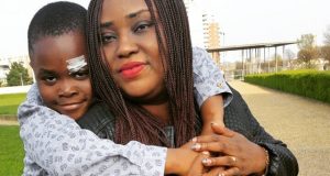 Emem Isong and her son