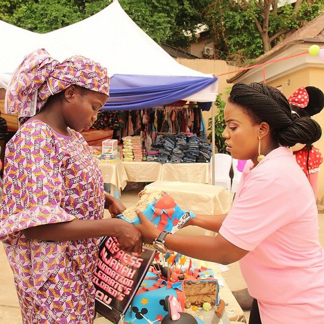 Empress Njama throw Children's party