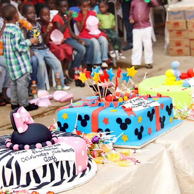 Empress Njama throws Children's Day party cake