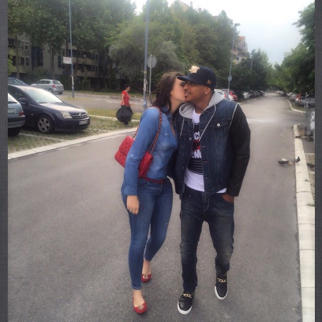 IK Ogbonna and Sonia Morales share a post-wedding photo from Belgrade