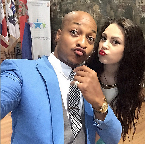 IK Ogbonna and Sonia Morales share a post-wedding photo