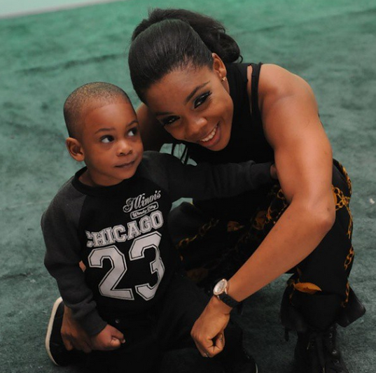 Kaffy and her son