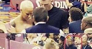 Kanye West caught staring at Amber Rose