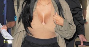 Kim Kardashian Flaunts First Glimpse Of Baby Bump In Bodysuit