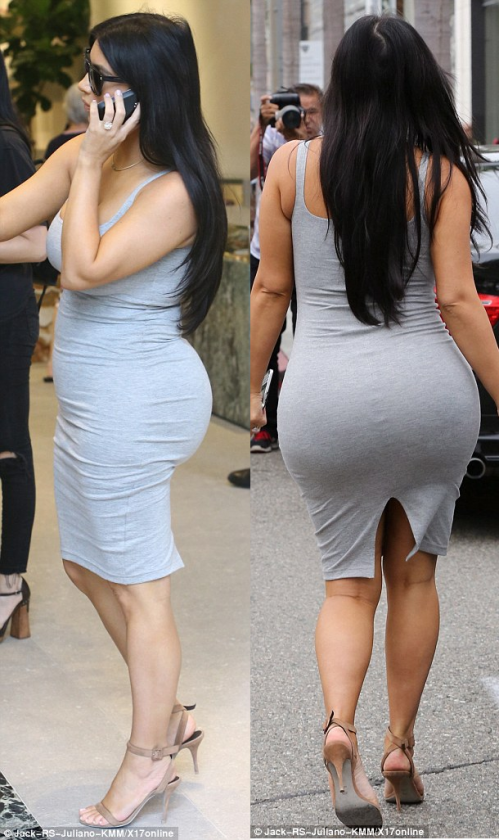 Kim Kardashian in heels