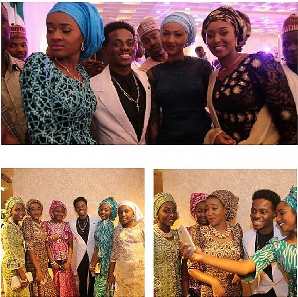 Korede Bello with Buhari's Daughters