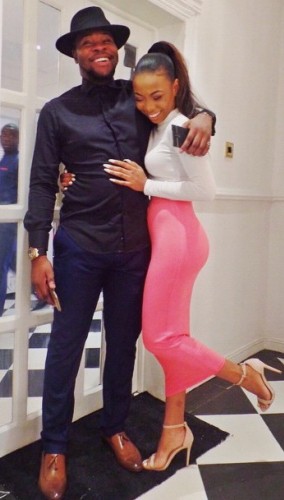 Mocheddah loved up with her man