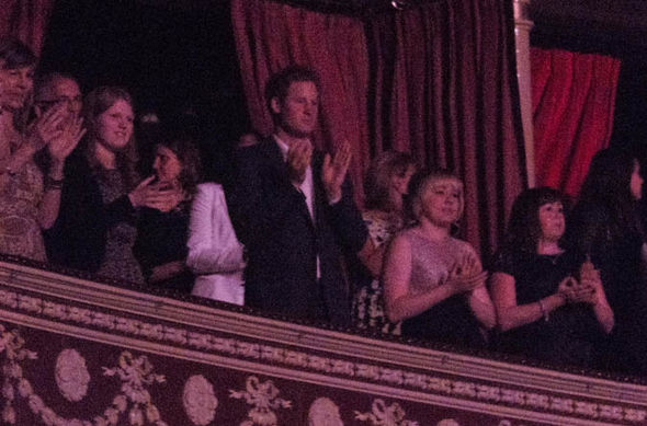 Prince Harry watched her saucy gig