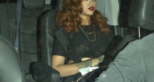 Rihanna enjoyed a dinner with new beau Karim Benzema