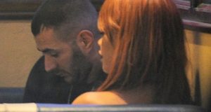 Rihanna spotted on date with football player Karim Benzema