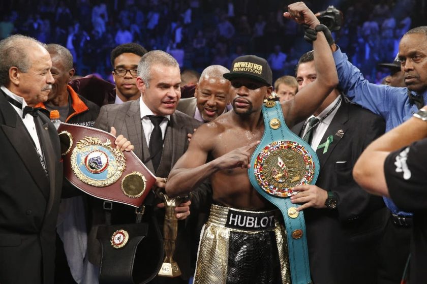 Floyd Mayweather WBO Title belt